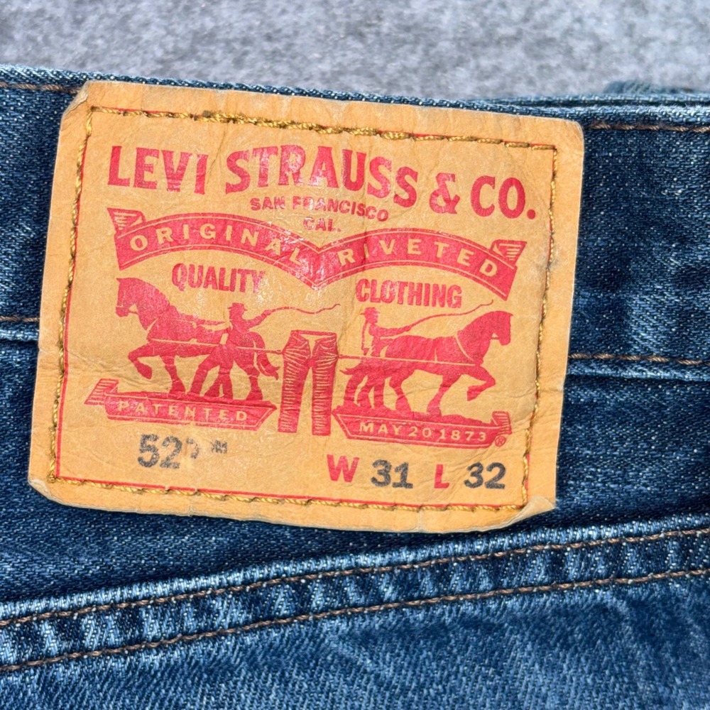Levis 527 Slim Bootcut Jeans Mens 31x32 Dark Wash Denim 05527-4257 - Picture 9 of 12